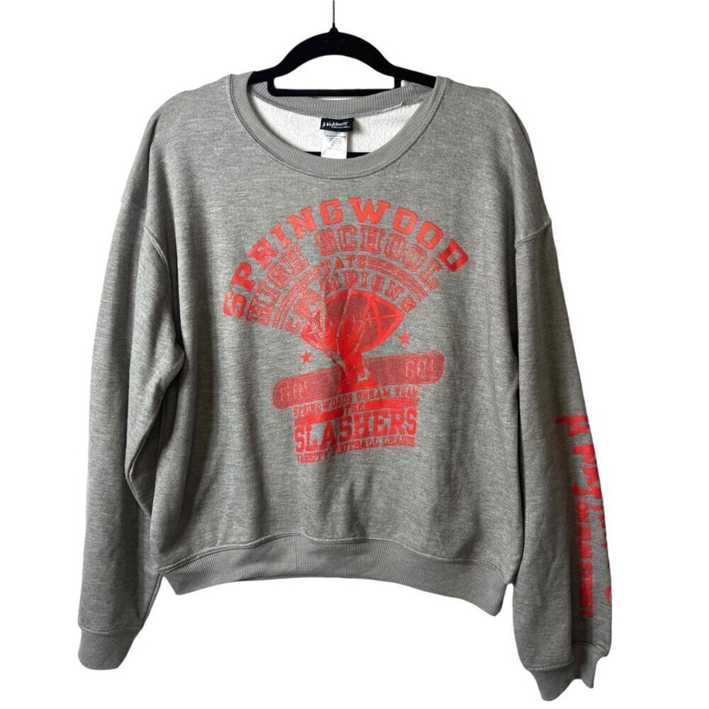 A nightmare on elm street gray sweatshirt NWT women’s‎ size large